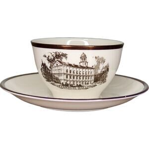 LENOX Architects' Tea Cup & Saucer 1933 Faneuil Hall‎